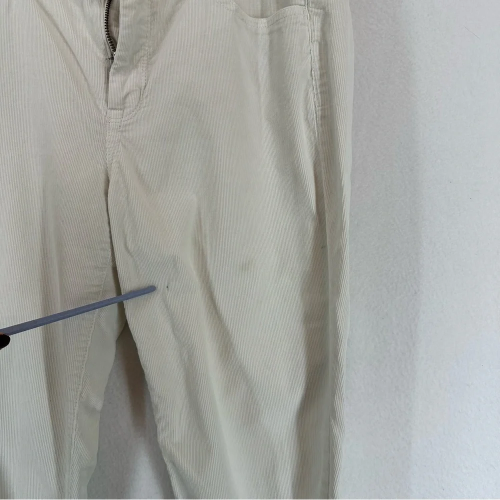 J.Crew Corduroy Straight Pants‎ Womens 31 White